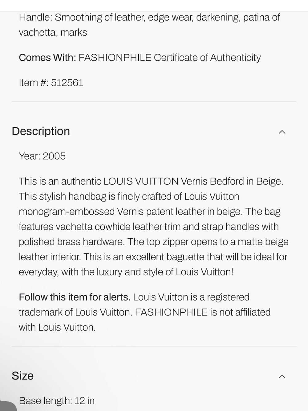 Louis Vuitton Beige Monogram Satchel - Picture 7 of 8